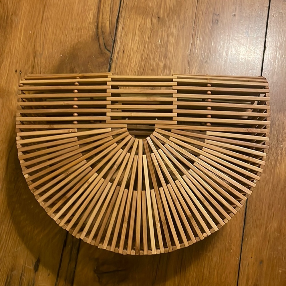 Cult Gaia Ark Bamboo Clutch- never used